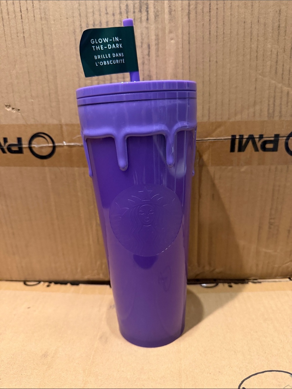 Starbucks Purple Glow-in-the-Dark Drip Tumbler